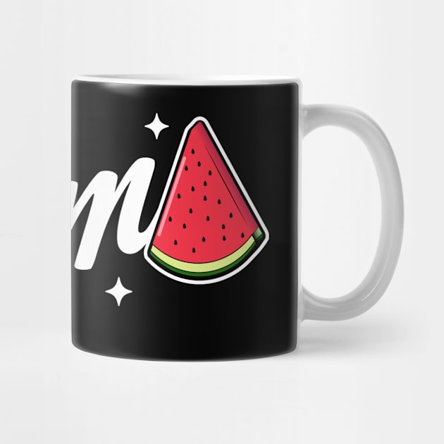 Mama Watermelon Summer Fruit Watermelon Slice Mothers Day by OrangeMonkeyArt